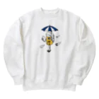 リュウラクドウの唐傘ビールお化け Heavyweight Crew Neck Sweatshirt