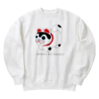 オグオグモグモグの張り子のワンコ Heavyweight Crew Neck Sweatshirt