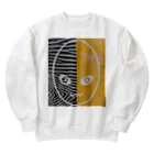 ブーブスエイリアンの縞橙 Heavyweight Crew Neck Sweatshirt