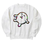 いちぼ君のお店のグリッチいちぼ君 Heavyweight Crew Neck Sweatshirt