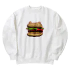 KUMASHAKASHOPのハンバーガークマ Heavyweight Crew Neck Sweatshirt