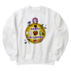 A33のハロウィン　魔女のwitchanとなかまたち Heavyweight Crew Neck Sweatshirt