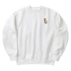 azu azureの柴犬チビちゃん Heavyweight Crew Neck Sweatshirt