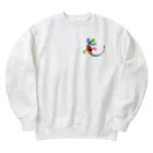 cuuyabowのカラフルヤモリ Heavyweight Crew Neck Sweatshirt