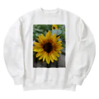 ま〜ぶる　ま〜ぶるのちょっぴり　まぶしい　ひまわり Heavyweight Crew Neck Sweatshirt