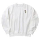 ニャンコ一族のかわいいさち Heavyweight Crew Neck Sweatshirt