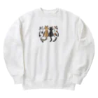 Tshirtshopときどき雑貨のnekonekoスウェット Heavyweight Crew Neck Sweatshirt