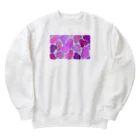 うにぽっぷこーんの紫芋 Heavyweight Crew Neck Sweatshirt