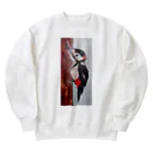 わたぬき٩( ᐛ )وのきつつき Heavyweight Crew Neck Sweatshirt