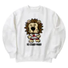 HI-IZURUのいずる丸 うしろにHI-IZURU（黒文字） ヘビーウェイトスウェット（淡色仕様） Heavyweight Crew Neck Sweatshirt