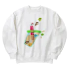 Lily bird（リリーバード）のタピオカ小鳥とミルクティー Heavyweight Crew Neck Sweatshirt