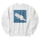 シュールな似顔絵工房のねんねnow Heavyweight Crew Neck Sweatshirt