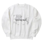 ばばばのばのOn n’a qu’une vie. Heavyweight Crew Neck Sweatshirt