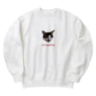 きじしろらばーのkijishiro lover (きじしろねこ) Heavyweight Crew Neck Sweatshirt