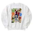 避役の激怒 Heavyweight Crew Neck Sweatshirt