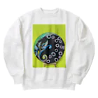 NIL のウサギの幽霊と花 Heavyweight Crew Neck Sweatshirt