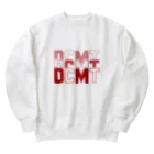 ドコデモモタード*DOCOMOTAのBack:3D DOCOMOTA  F:DCMT Logo レッド Heavyweight Crew Neck Sweatshirt