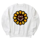 EWOKAITEMITAのお店のsunflowerロゴ Heavyweight Crew Neck Sweatshirt