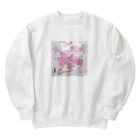 Color Brush-Art / カラーブラッシュアートのsakura_03 Heavyweight Crew Neck Sweatshirt