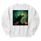 temple t-shirtshopのワニの神様 Heavyweight Crew Neck Sweatshirt