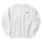 みたむらみたむのぴんくま(むらさき) Heavyweight Crew Neck Sweatshirt