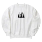 秀（syu）の幽ロゴ Heavyweight Crew Neck Sweatshirt