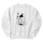 さくらい屋の王様ペンギン(黒) Heavyweight Crew Neck Sweatshirt