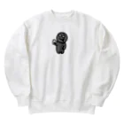 無銭飲食グッズの無銭くん（仮） Heavyweight Crew Neck Sweatshirt