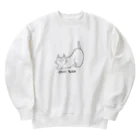 Studio Sunriseのおしりたたけ猫 Heavyweight Crew Neck Sweatshirt