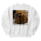 ビビの日常のあくびなビビ Heavyweight Crew Neck Sweatshirt