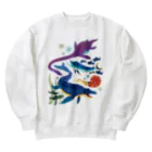 みなとまち層の白亜紀の海 Heavyweight Crew Neck Sweatshirt