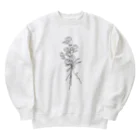 maikiのsimple flower Heavyweight Crew Neck Sweatshirt