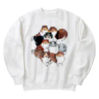 ずっこ（zucco.)のシェルティうらおもて大集合！ Heavyweight Crew Neck Sweatshirt