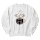 Happy Fluffy* ： 桜香*ののぞクマグ（※背面プリントあり） Heavyweight Crew Neck Sweatshirt