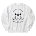 ゆんゆんこのゴールデンレトリバーロゴマーク Heavyweight Crew Neck Sweatshirt