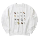 すしマウンテンのにじいろうんちをするいろんなわんこ Heavyweight Crew Neck Sweatshirt