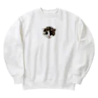 保護猫茶トラ兄弟LIFEの杏ちゃん Heavyweight Crew Neck Sweatshirt