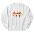 喜満満猫 ARTS STOREのワンポイント😸KIMAMANEKO Heavyweight Crew Neck Sweatshirt