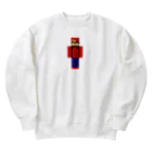 あかいむてきのあかいむてきのスキン Heavyweight Crew Neck Sweatshirt