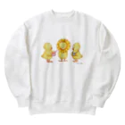 黒澤あおいのひよこの3兄弟 -ひまわり- Heavyweight Crew Neck Sweatshirt