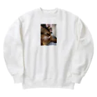 猫がいる生活のむぅちゃん Heavyweight Crew Neck Sweatshirt