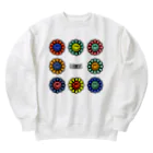 EWOKAITEMITAのお店のSmiling Flower Heavyweight Crew Neck Sweatshirt