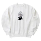 しろうるふのはくはつうるふの子 Heavyweight Crew Neck Sweatshirt