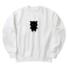 ちびままちゃんの黒にゃん Heavyweight Crew Neck Sweatshirt