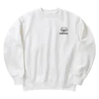 ペキニーズくらぶ（SUZURI支店）のペキニーズ・ホワイト（サマーカット）（顔だけ） Heavyweight Crew Neck Sweatshirt