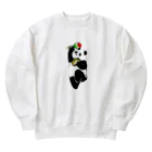 パンダさんの日常のPARTY TIME パンダ Heavyweight Crew Neck Sweatshirt