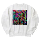 TakashiSの vivid gas station Heavyweight Crew Neck Sweatshirt