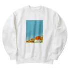 はっちゃんの空とポピー Heavyweight Crew Neck Sweatshirt