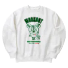 CHUBBYREW/チャビールーのスウェットガール-ワークアウト（緑） Heavyweight Crew Neck Sweatshirt