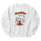 はつしも工房の喫茶ゆりィの飛び散りナポリタン Heavyweight Crew Neck Sweatshirt